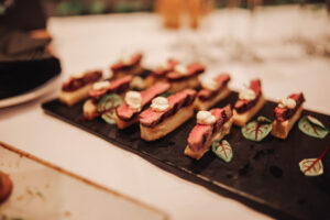 Steak and Chip Canape  300x200