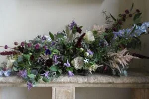 Purple and green florist Devon The Velvet Daisy 1 300x200