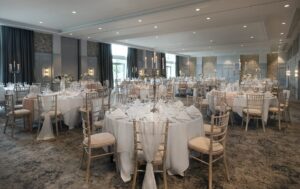 Kingfisher Wedding Breakfast Set up min 300x189