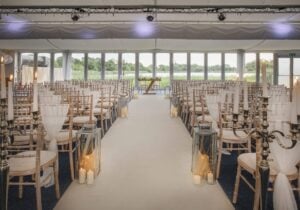 Whimbrel Marquee Wedding Cerenomy Set up min 300x210